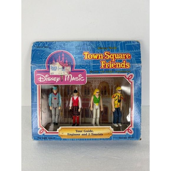 Other - Disney Magic Town Square Friends Tour Guide Engineer  2 Tourists VTG Sears
